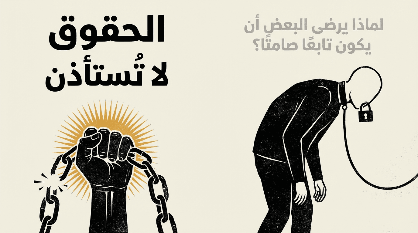 الحقوق لا تُستأذن: لماذا يرضى البعض أن يكون تابعًا صامتًا