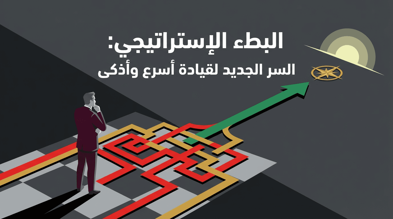 البطء الإستراتيجي: السر الجديد لقيادة أسرع وأذكى