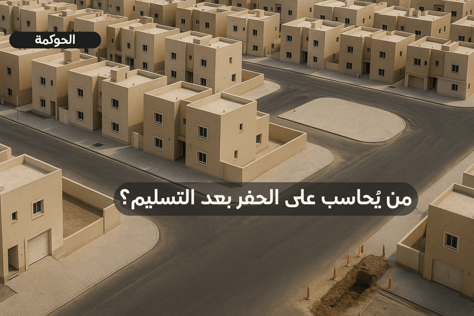 من يُحاسب على الحفر بعد التسليم؟